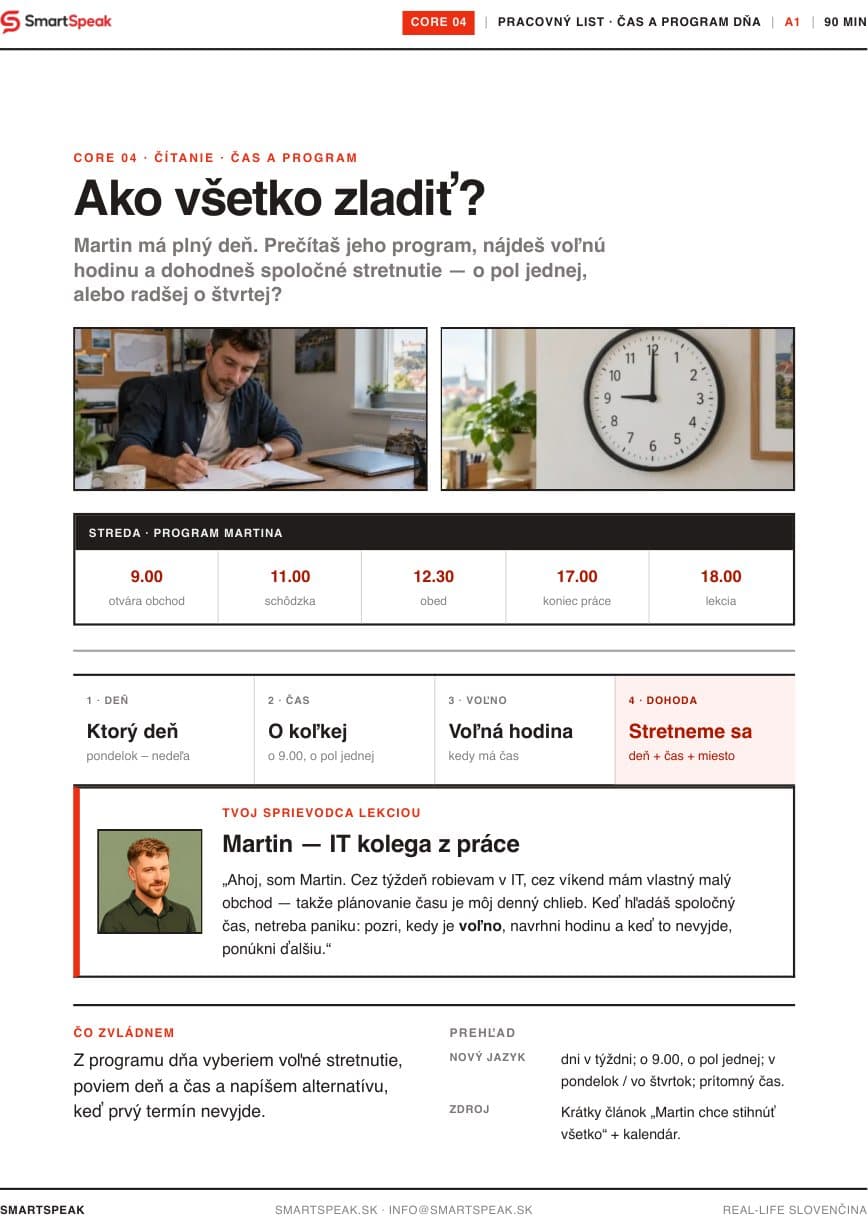 Titulný vizuál lekcie Ako všetko zladiť?