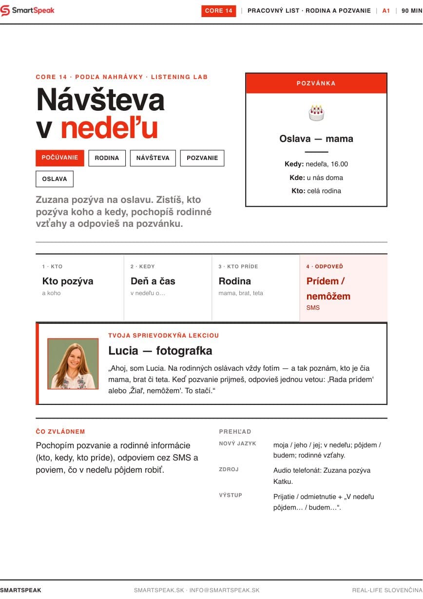 Titulný vizuál lekcie Návšteva v nedeľu