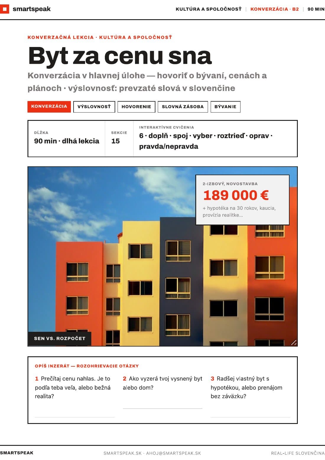 Ukážka materiálu Byt za cenu sna